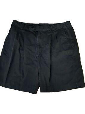 BUGLE boy original black chino pleated shorts size 38W big and tall